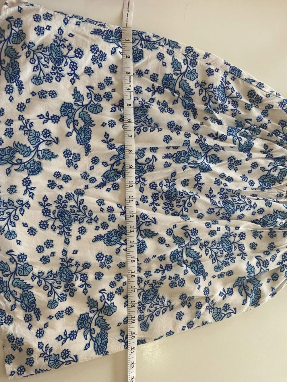NWOT Old Navy Kids Blue/White Floral Sundress, sz XL (14)
